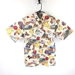 VTG NWT Reyn Spooner MLB Texas Rangers Men Aloha L